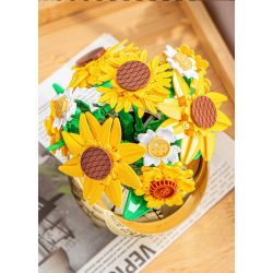 PLEYERID M38-P8062 P8062 8062 M38P8062 38-P8062 HOA HƯỚNG DƯƠNG bộ đồ chơi xếp lắp ráp ghép mô hình Arts & Crafts