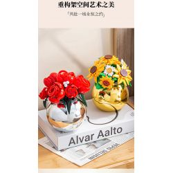 PLEYERID M38-P8062 P8062 8062 M38P8062 38-P8062 HOA HƯỚNG DƯƠNG bộ đồ chơi xếp lắp ráp ghép mô hình Arts & Crafts