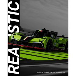 NIFELIZ NF10283 10283 LAMBORGHINI SC63 bộ đồ chơi xếp lắp ráp ghép mô hình Technic S63 HYPERCAR Kỹ Thuật Công Nghệ Cao Mô Hình Phương Tiện 3699 khối