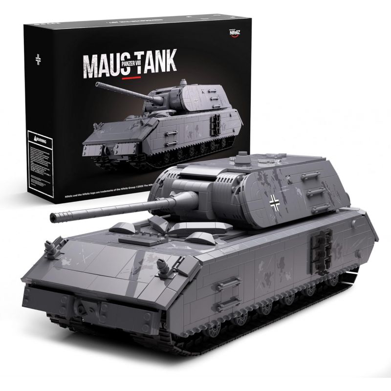 NIFELIZ NF10289 10289 XE TĂNG PANZER VIII MAUS CỦA ĐỨC TRONG THẾ CHIẾN THỨ HAI bộ đồ chơi xếp lắp ráp ghép mô hình Military Army PANZER VIII TANK Quân Sự Bộ Đội 2252 khối