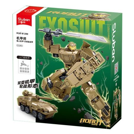 SLUBAN M38-B1280 B1280 1280 M38B1280 38-B1280 BẬC THẦY CƠ KHÍ ÁO GIÁP BỌ CẠP CÓ NGƯỜI LÁI VÀ XE NGỰA BIẾN HÌNH KÉP bộ đồ chơi xếp lắp ráp ghép mô hình 233 khối
