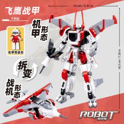 SLUBAN M38-B1281 B1281 1281 M38B1281 38-B1281 BẬC THẦY CƠ KHÍ GIÁP ĐẠI BÀNG BAY CÓ NGƯỜI LÁI VÀ MÁY CHIẾN ĐẤU BIẾN HÌNH KÉP bộ đồ chơi xếp lắp ráp ghép mô hình 234 khối