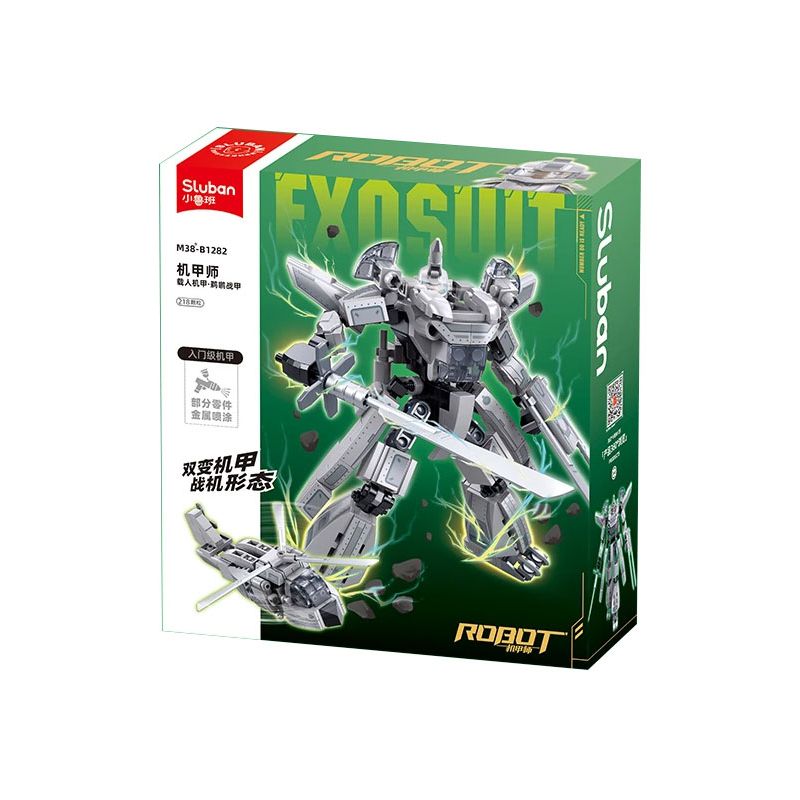 SLUBAN M38-B1282 B1282 1282 M38B1282 38-B1282 BẬC THẦY CƠ KHÍ MÁY BAY CHIẾN ĐẤU CÓ NGƯỜI LÁI GIÁP PELICAN BIẾN HÌNH KÉP bộ đồ chơi xếp lắp ráp ghép mô hình 218 khối