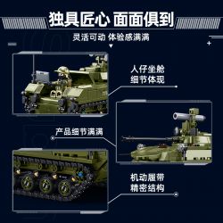 SLUBAN M38-B1250 B1250 1250 M38B1250 38-B1250 XE CHIẾN ĐẤU NHẢY DÙ BMD-2S AFV tỷ lệ 1:35 bộ đồ chơi xếp lắp ráp ghép mô hình Military Army Quân Sự Bộ Đội 530 khối