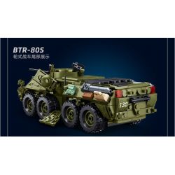 SLUBAN M38-B1251 B1251 1251 M38B1251 38-B1251 XE CHIẾN ĐẤU BÁNH LỐP BTR-80AS IFV tỷ lệ 1:35 bộ đồ chơi xếp lắp ráp ghép mô hình Military Army Quân Sự Bộ Đội 619 khối
