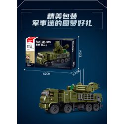 SLUBAN M38-B1252 B1252 1252 M38B1252 38-B1252 HỆ THỐNG PHÒNG KHÔNG PANTSIR S1S tỷ lệ 1:35 bộ đồ chơi xếp lắp ráp ghép mô hình Military Army Quân Sự Bộ Đội 669 khối