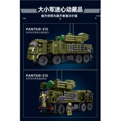 SLUBAN M38-B1252 B1252 1252 M38B1252 38-B1252 HỆ THỐNG PHÒNG KHÔNG PANTSIR S1S tỷ lệ 1:35 bộ đồ chơi xếp lắp ráp ghép mô hình Military Army Quân Sự Bộ Đội 669 khối