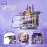 GEKKOSHA 804256 GIÁ ĐỠ ĐIỆN THOẠI DI ĐỘNG FANTASY THRONE DEMON DARK NIGHT GLIMMER bộ đồ chơi xếp lắp ráp ghép mô hình Arts & Crafts FANTASY THRONE DEVIL