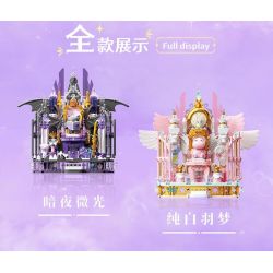 GEKKOSHA 804256 GIÁ ĐỠ ĐIỆN THOẠI DI ĐỘNG FANTASY THRONE DEMON DARK NIGHT GLIMMER bộ đồ chơi xếp lắp ráp ghép mô hình Arts & Crafts FANTASY THRONE DEVIL
