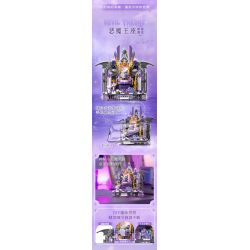 GEKKOSHA 804256 GIÁ ĐỠ ĐIỆN THOẠI DI ĐỘNG FANTASY THRONE DEMON DARK NIGHT GLIMMER bộ đồ chơi xếp lắp ráp ghép mô hình Arts & Crafts FANTASY THRONE DEVIL