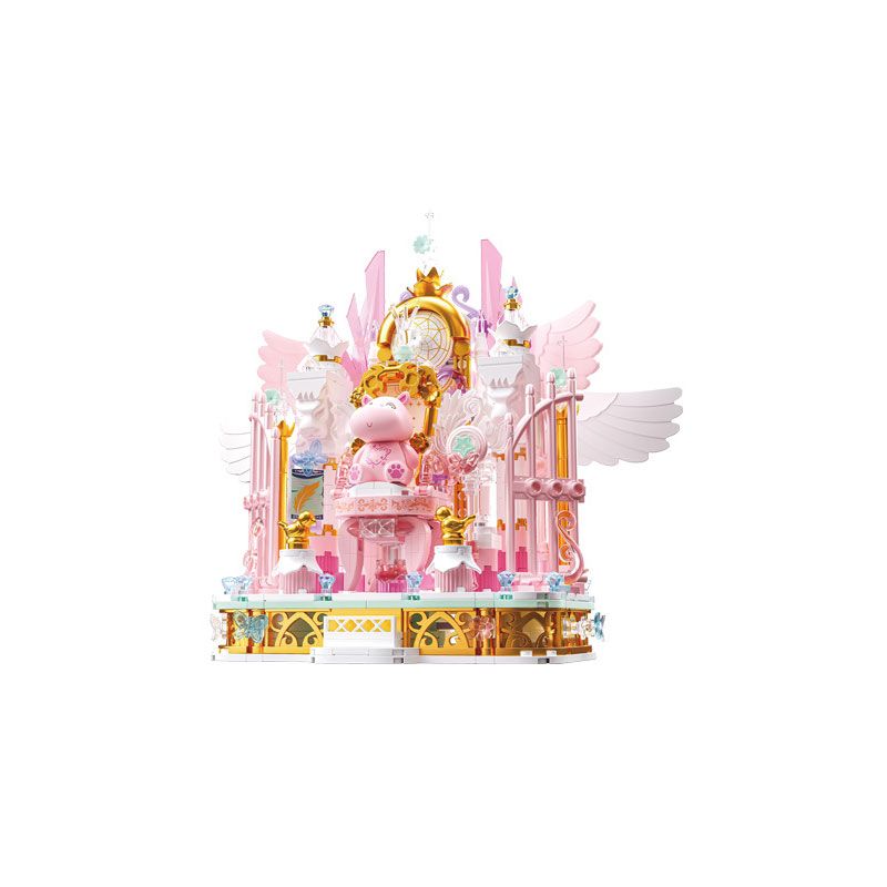 GEKKOSHA 804257 GIÁ ĐỠ ĐIỆN THOẠI DI ĐỘNG FANTASY THRONE ANGEL PURE WHITE FEATHER DREAM bộ đồ chơi xếp lắp ráp ghép mô hình Arts & Crafts