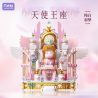 GEKKOSHA 804257 GIÁ ĐỠ ĐIỆN THOẠI DI ĐỘNG FANTASY THRONE ANGEL PURE WHITE FEATHER DREAM bộ đồ chơi xếp lắp ráp ghép mô hình Arts & Crafts