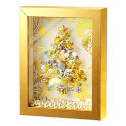 GEKKOSHA 804010 ĐỒ TRANG TRÍ KHUNG ẢNH CÂY THÔNG NOEL HÌNH NGÔI SAO BẠCH KIM bộ đồ chơi xếp lắp ráp ghép mô hình Creator PLATINUM CHRISTMAS Sáng Tạo