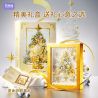 GEKKOSHA 804010 ĐỒ TRANG TRÍ KHUNG ẢNH CÂY THÔNG NOEL HÌNH NGÔI SAO BẠCH KIM bộ đồ chơi xếp lắp ráp ghép mô hình Creator PLATINUM CHRISTMAS Sáng Tạo