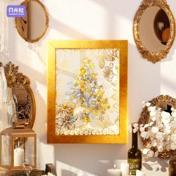 GEKKOSHA 804010 ĐỒ TRANG TRÍ KHUNG ẢNH CÂY THÔNG NOEL HÌNH NGÔI SAO BẠCH KIM bộ đồ chơi xếp lắp ráp ghép mô hình Creator PLATINUM CHRISTMAS Sáng Tạo