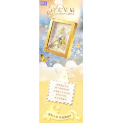 GEKKOSHA 804010 ĐỒ TRANG TRÍ KHUNG ẢNH CÂY THÔNG NOEL HÌNH NGÔI SAO BẠCH KIM bộ đồ chơi xếp lắp ráp ghép mô hình Creator PLATINUM CHRISTMAS Sáng Tạo