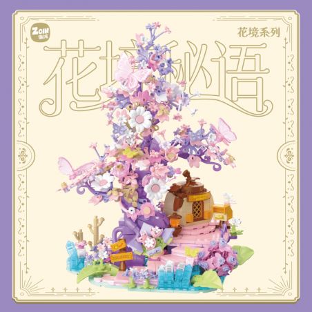 ZOIN FT101 HOA GƯƠNG NGÔN NGỮ BÍ MẬT CỦA bộ đồ chơi xếp lắp ráp ghép mô hình Arts & Crafts FLORAL REVERIE