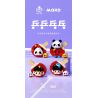 WHAT 6102-1 PING PONG NHÀ VÔ ĐỊCH PANDA bộ đồ chơi xếp lắp ráp ghép mô hình 715 khối