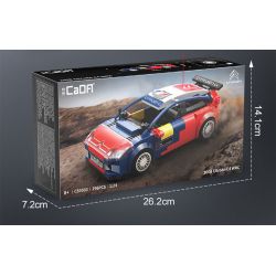 CADA DOUBLEE C55033 55033 XE ĐUA CITROEN C4 WRC 1:24 tỷ lệ 1:24 bộ đồ chơi xếp lắp ráp ghép mô hình Creator 2008 CITROEN C4 WRC Sáng Tạo 296 khối