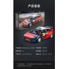 CADA DOUBLEE C55033 55033 XE ĐUA CITROEN C4 WRC 1:24 tỷ lệ 1:24 bộ đồ chơi xếp lắp ráp ghép mô hình Creator 2008 CITROEN C4 WRC Sáng Tạo 296 khối