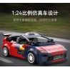 CADA DOUBLEE C55033 55033 XE ĐUA CITROEN C4 WRC 1:24 tỷ lệ 1:24 bộ đồ chơi xếp lắp ráp ghép mô hình Creator 2008 CITROEN C4 WRC Sáng Tạo 296 khối