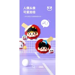 WHAT 6102-2 TABLE TENNIS PONG NHÀ VÔ ĐỊCH BÓNG BÀN bộ đồ chơi xếp lắp ráp ghép mô hình 632 khối