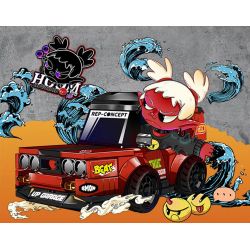 FUNIFY W9024 9024 AI UNIVERSE BOY LOW-KEY XUỐNG PHỐ VỚI 4 PHONG CÁCH HOOM B-BEEZ SINLO LAYLA bộ đồ chơi xếp lắp ráp ghép mô hình AI GENERATION