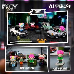 FUNIFY W9024 9024 AI UNIVERSE BOY LOW-KEY XUỐNG PHỐ VỚI 4 PHONG CÁCH HOOM B-BEEZ SINLO LAYLA bộ đồ chơi xếp lắp ráp ghép mô hình AI GENERATION