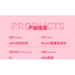 JAKI HK133 NANCI JENGA HOUSE PHÒNG ÂM NHẠC SIÊU SAO bộ đồ chơi xếp lắp ráp ghép mô hình