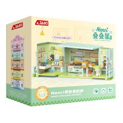 JAKI HK135 NHÀ NANCI JENGA BẾP DÀNH CHO NGƯỜI SÀNH ĂN bộ đồ chơi xếp lắp ráp ghép mô hình