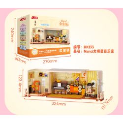 JAKI HK135 NHÀ NANCI JENGA BẾP DÀNH CHO NGƯỜI SÀNH ĂN bộ đồ chơi xếp lắp ráp ghép mô hình