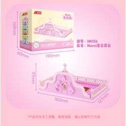 JAKI HK135 NHÀ NANCI JENGA BẾP DÀNH CHO NGƯỜI SÀNH ĂN bộ đồ chơi xếp lắp ráp ghép mô hình