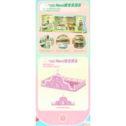 JAKI HK136 NGÔI NHÀ NANCI JENGA SÂN THƯỢNG BẦU TRỜI ĐẦY SAO bộ đồ chơi xếp lắp ráp ghép mô hình