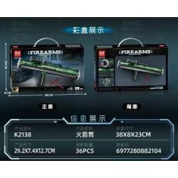 MINGDI LEIBAO K2138 2138 BAZOOKA bộ đồ chơi xếp lắp ráp ghép mô hình Military Army Quân Sự Bộ Đội 308 khối