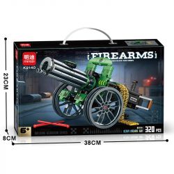 MINGDI LEIBAO K2140 2140 SÚNG MÁY HẠNG NẶNG bộ đồ chơi xếp lắp ráp ghép mô hình Military Army Quân Sự Bộ Đội 320 khối