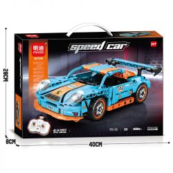 MINGDI LEIBAO 8709 XE THỂ THAO MÀU XANH ĐIỀU KHIỂN TỪ bộ đồ chơi xếp lắp ráp ghép mô hình Technic Kỹ Thuật Công Nghệ Cao Mô Hình Phương Tiện