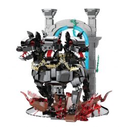 DK 7044 CHÓ BA ĐẦU CỔNG ĐỊA NGỤC bộ đồ chơi xếp lắp ráp ghép mô hình HELLHOUND 820 khối