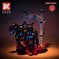 DK 7044 CHÓ BA ĐẦU CỔNG ĐỊA NGỤC bộ đồ chơi xếp lắp ráp ghép mô hình HELLHOUND 820 khối