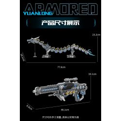 Kazi KY8124 8124 THIẾT BỊ CƠ KHÍ NGUYÊN LONG LƯU QUANG PHÁO SONG HÌNH bộ đồ chơi xếp lắp ráp ghép mô hình 1390 khối