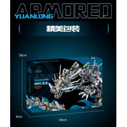 Kazi KY8124 8124 THIẾT BỊ CƠ KHÍ NGUYÊN LONG LƯU QUANG PHÁO SONG HÌNH bộ đồ chơi xếp lắp ráp ghép mô hình 1390 khối