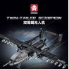 LE YI 66067 MÁY BAY KHÔNG NGƯỜI LÁI BỌ CẠP ĐUÔI ĐÔI bộ đồ chơi xếp lắp ráp ghép mô hình Military Army TWIN-TAILED SCORPION Quân Sự Bộ Đội 536 khối