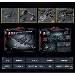 LE YI 66067 MÁY BAY KHÔNG NGƯỜI LÁI BỌ CẠP ĐUÔI ĐÔI bộ đồ chơi xếp lắp ráp ghép mô hình Military Army TWIN-TAILED SCORPION Quân Sự Bộ Đội 536 khối