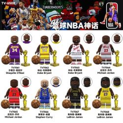 TV 6508 7061 7068 7062 7063 7064 7065 7066 7067 BÓNG RỔ NBA HUYỀN THOẠI 8 NHÂN VẬT NHỎ bộ đồ chơi xếp lắp ráp ghép mô hình City Thành Phố