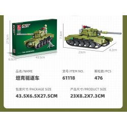 JIESTAR 61119 TÀU DIỆT TĂNG bộ đồ chơi xếp lắp ráp ghép mô hình Military Army Quân Sự Bộ Đội 455 khối