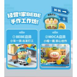 TOP TOY TC2052 2052 CON VẸT NHỎ GÓC THÀNH PHỐ BEBE NHÀ HÀNG TRÀ 3F bộ đồ chơi xếp lắp ráp ghép mô hình
