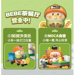 TOP TOY TC2052 2052 CON VẸT NHỎ GÓC THÀNH PHỐ BEBE NHÀ HÀNG TRÀ 3F bộ đồ chơi xếp lắp ráp ghép mô hình
