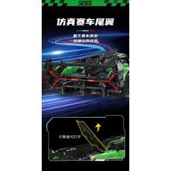 MOYU BLOCK MY88029 88029 SC65 SIÊU ĐUA 1:8 bộ đồ chơi xếp lắp ráp ghép mô hình Technic Kỹ Thuật Công Nghệ Cao Mô Hình Phương Tiện 2980 khối