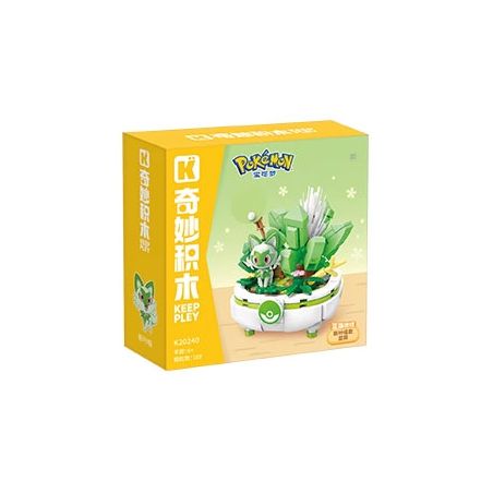KEEPPLEY K20240 20240 POKÉMON BONSAI TẬP 2 BỘ CHẬU MÈO LÁ MỚI bộ đồ chơi xếp lắp ráp ghép mô hình Movie & Game Phim Và Trò Chơi