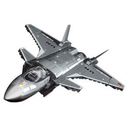 SEMBO 202267 MỘT QUỐC GIA HÙNG MẠNH MÁY BAY CHIẾN ĐẤU CẤT CÁNH VÀ HẠ THẲNG ĐỨNG bộ đồ chơi xếp lắp ráp ghép mô hình Military Army VERTICAL TAKEOFF AND LANDING AIRCRAFT Quân Sự Bộ Đội 625 khối