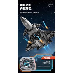 SEMBO 202267 MỘT QUỐC GIA HÙNG MẠNH MÁY BAY CHIẾN ĐẤU CẤT CÁNH VÀ HẠ THẲNG ĐỨNG bộ đồ chơi xếp lắp ráp ghép mô hình Military Army VERTICAL TAKEOFF AND LANDING AIRCRAFT Quân Sự Bộ Đội 625 khối